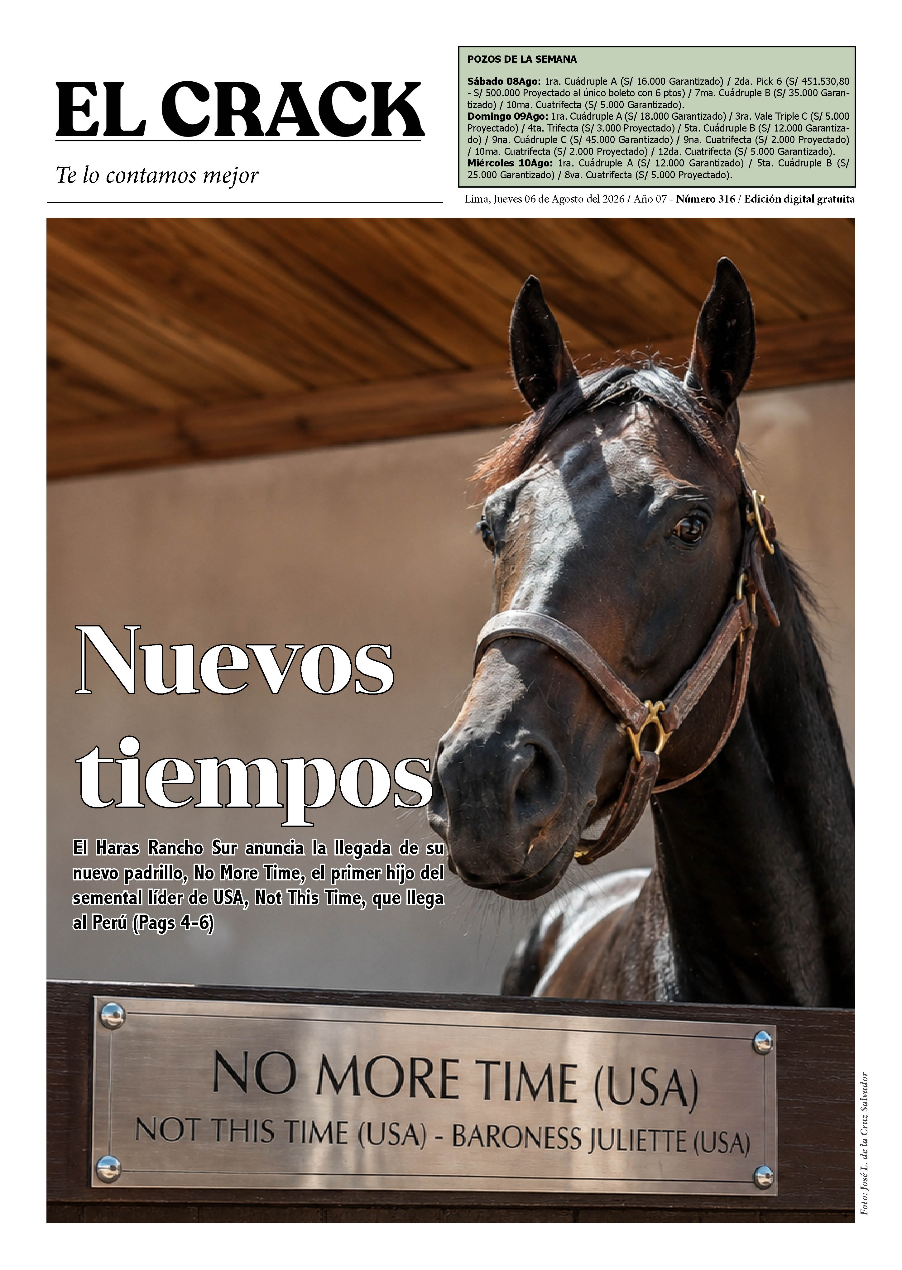 Portada de El Crack N.º 316